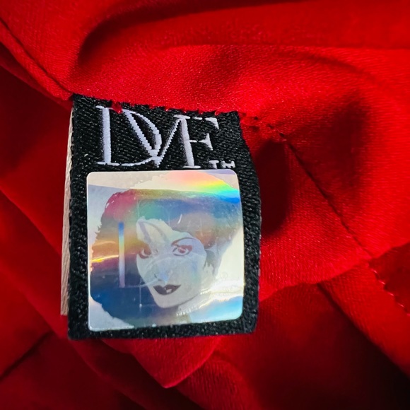 DVF Iconic Nylon Ruffle Mini Wrap Dress •  ‘Andra’ - Picture 8 of 10